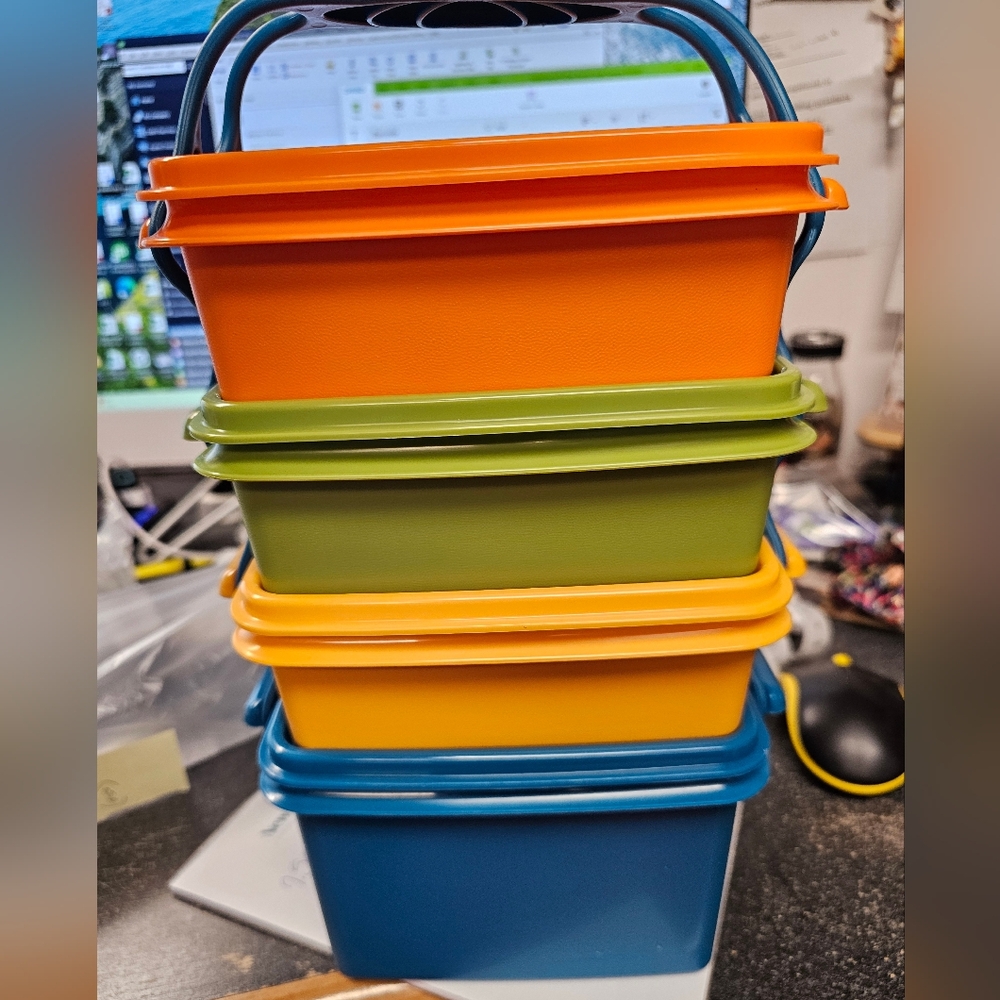 Colorful Stackable Storage Bins